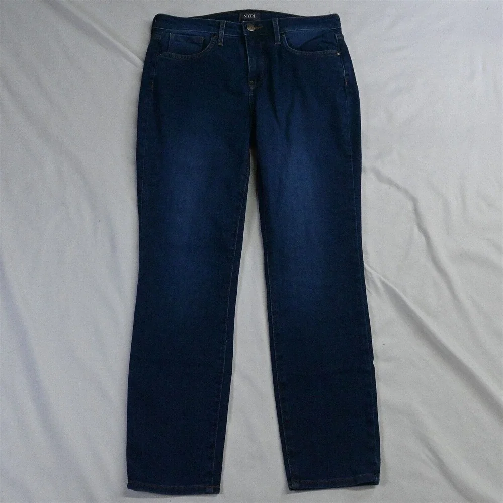 NYDJ 4 Lift Tuck Alina Skinny Dark Wash Stretch Denim Jeans